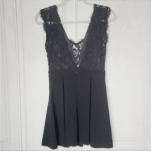 BCBGeneration Black dress with lace detail